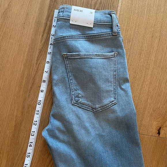 NWT  AGOLDE SOPHIE mid rise ankle - 28 - Picture 9 of 12